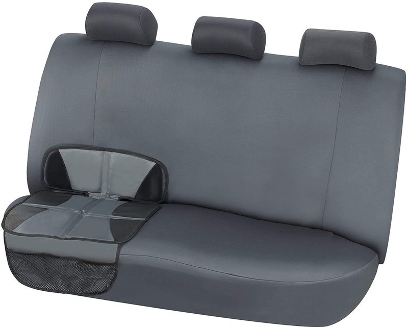 Kaiphy Car Seat Protector - Seat Protection Mat - Thick Padding - Durable  Waterproof Fabric  Leather Reinforced Corners & 3 Pockets for Handy Storage Gray - Image 5